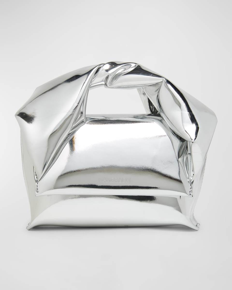Twister Small Metallic Top-Handle Bag